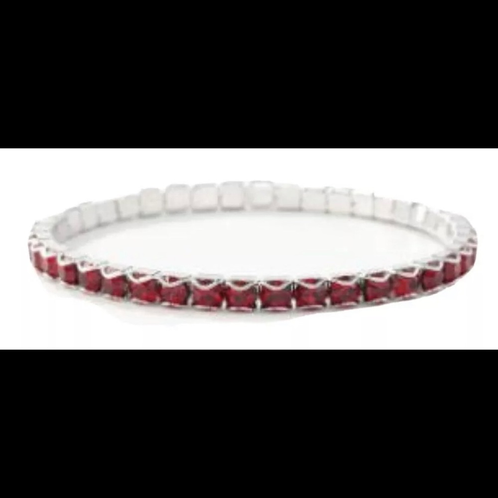 Touchstone Crystal by Swarovski Garnet Crystal bracelet January birthstone